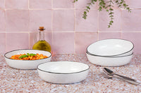 PURE soup plate Ø21.5cm - 4 pieces - Snow White