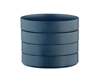 SCANDI piatto fondo Ø21,5 cm - 4 pezzi - Blu marino