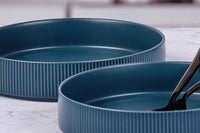 SCANDI piatto fondo Ø21,5 cm - 4 pezzi - Blu marino