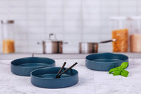 SCANDI piatto fondo Ø21,5 cm - 4 pezzi - Blu marino