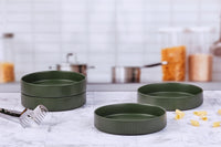 SCANDI soup plate Ø21.5cm - 4 pieces - Olive