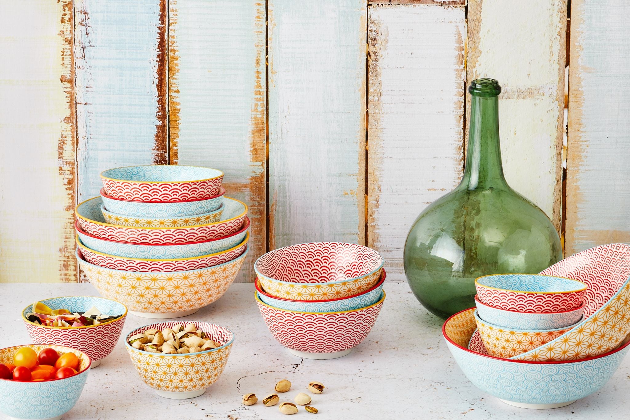 Bowl PATTERN Ø12cm - 6 pieces - Color