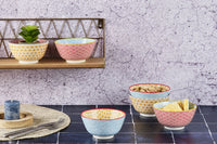 Bowl PATTERN Ø12cm - 6 pieces - Color