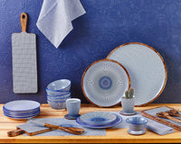 Schalen PATTERN Ø12cm - 6 tlg. - Dunkelblau