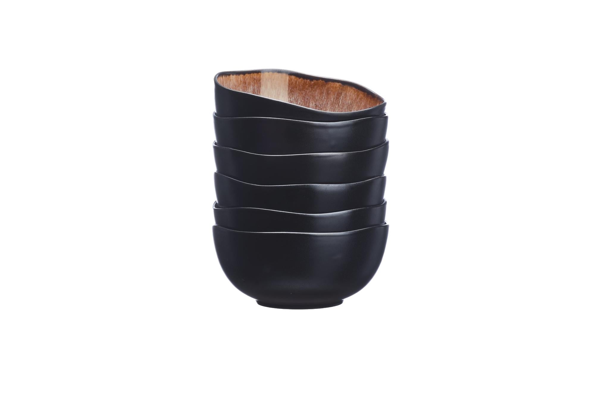 Schalen IRIS Ø12cm - 6 tlg. - Wildbraun