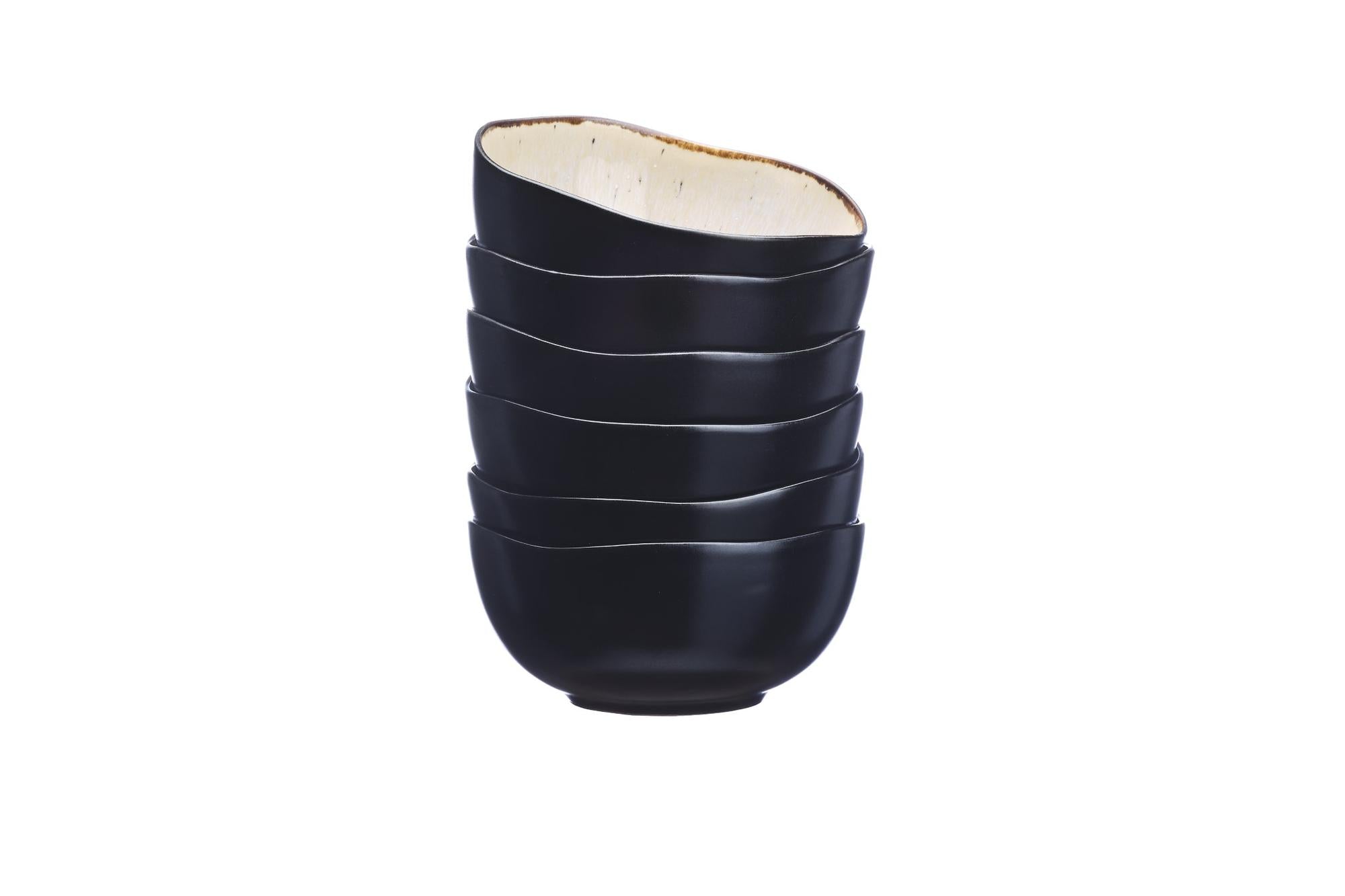 Schalen IRIS Ø12cm - 6 tlg. - Elfenbeinweiss