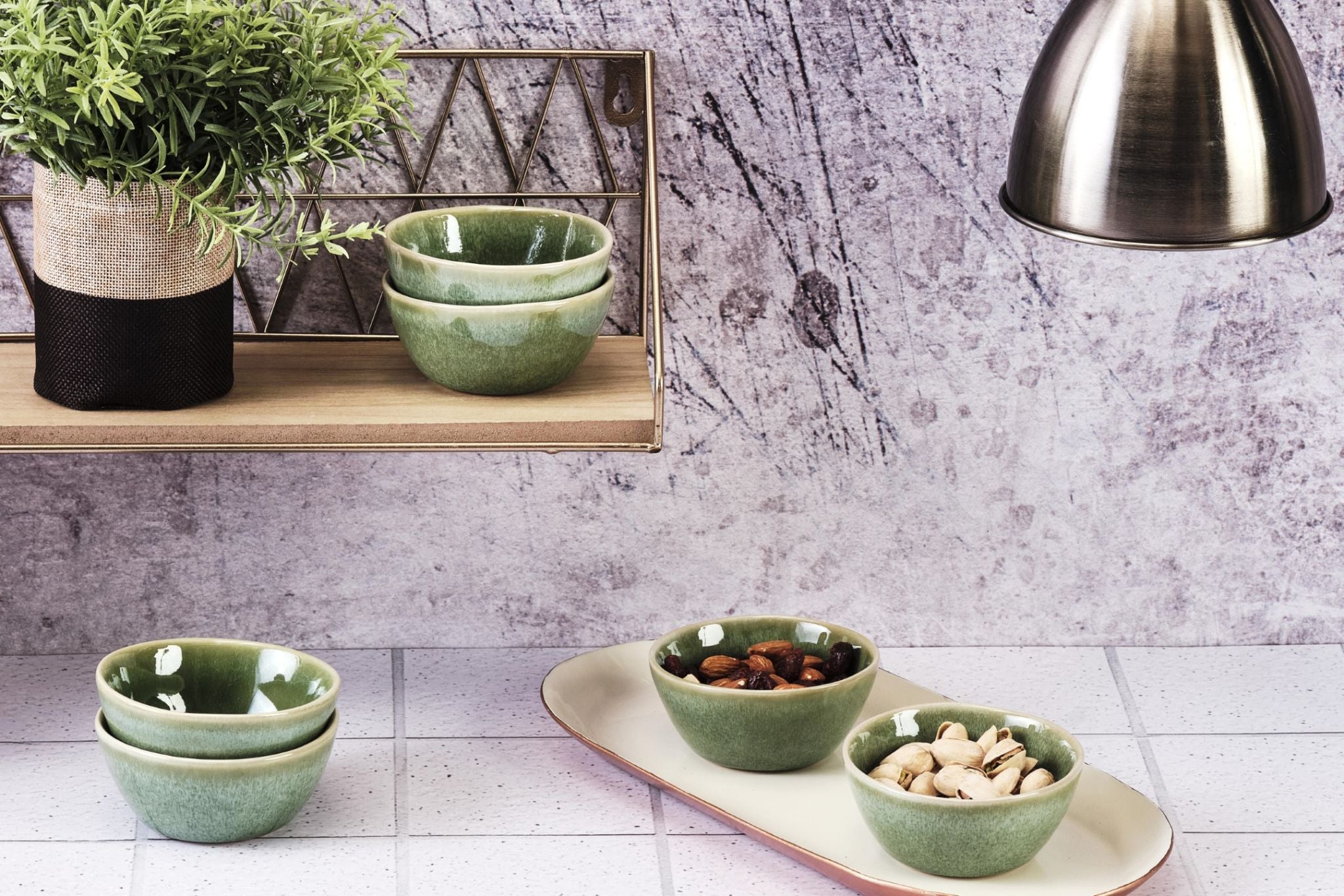 Bol MAGMA Ø9cm - 6 pièces - Menthe