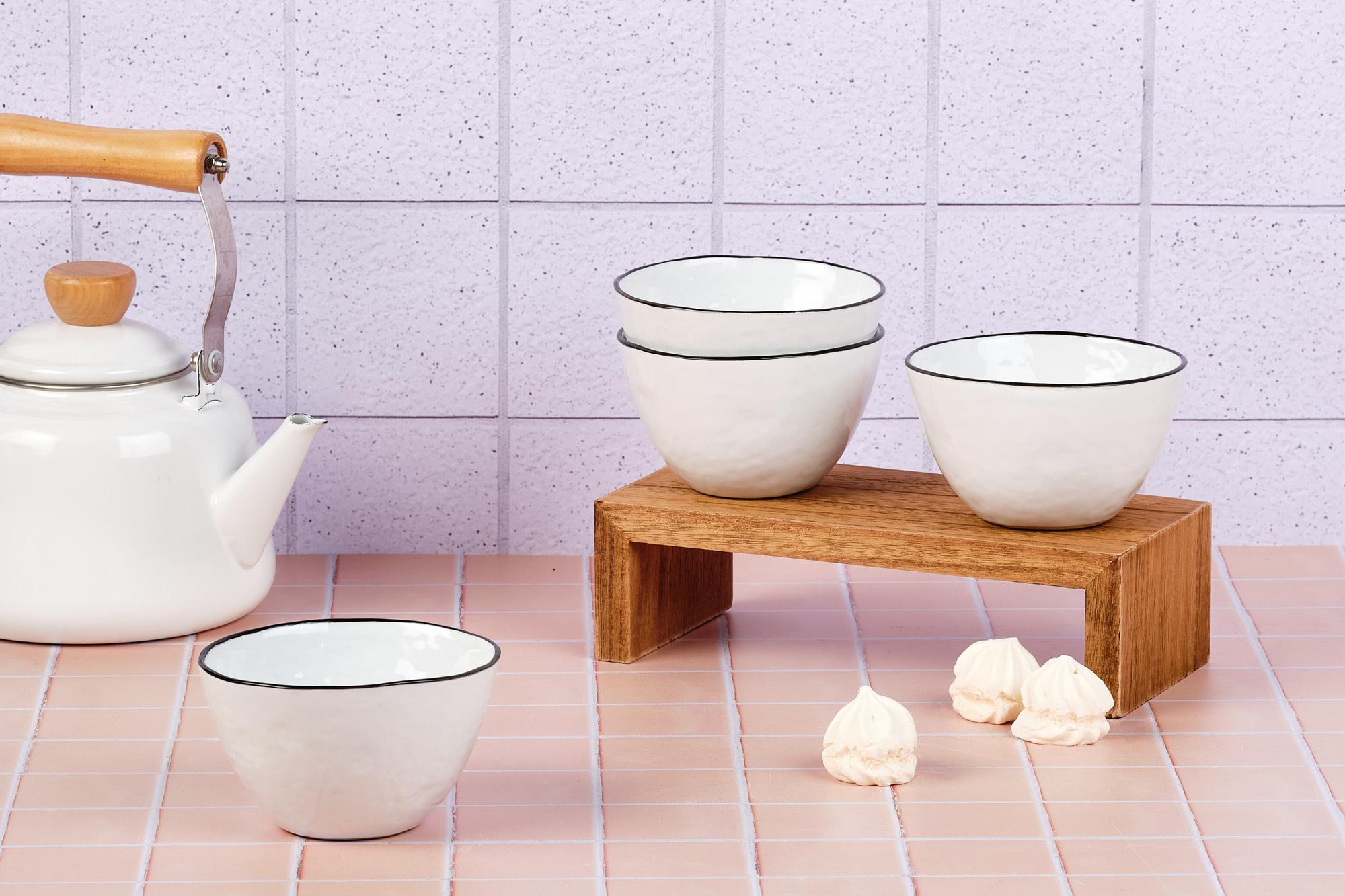 Ciotola PURE Ø12cm - 4 pezzi - Biancaneve