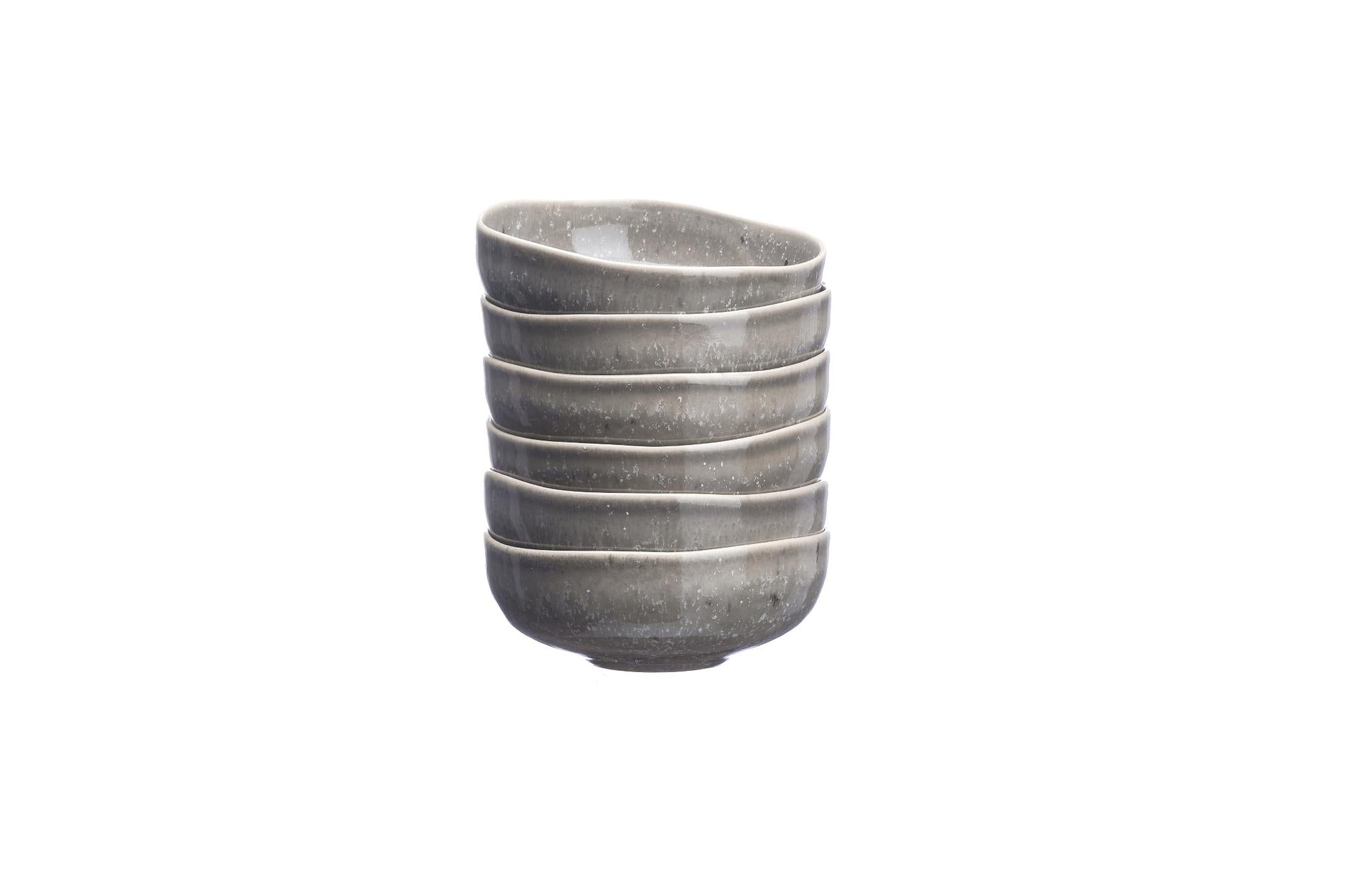 Schalen STELLAR Ø11,5cm - 6 tlg. - Betongrau