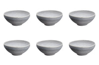 Bowl STONE Ø15cm - 6 pieces - Moon grey