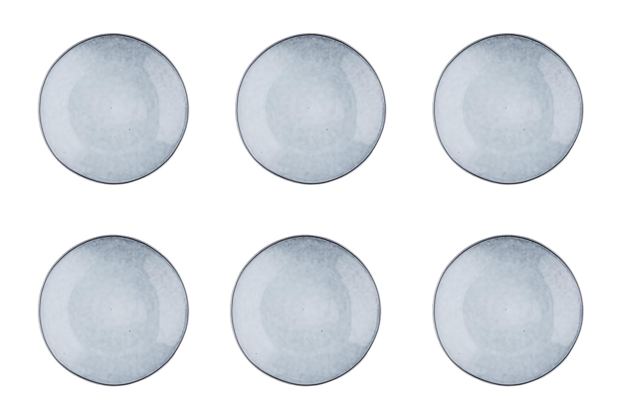 Teller-Set CLOUD Ø21,5cm - 6 tlg. - Sturmgrau