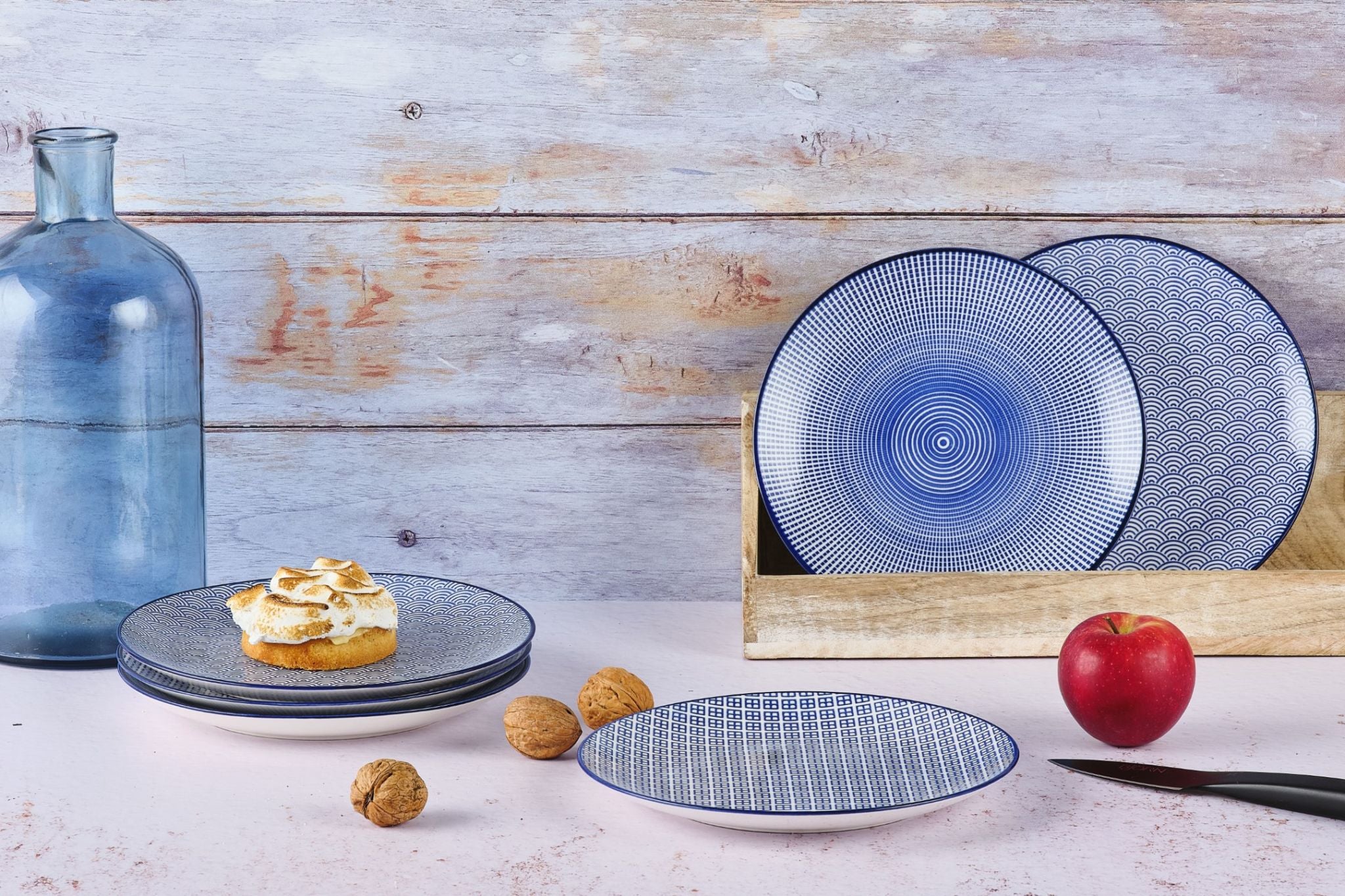 Piatto PATTERN Ø21cm - 6 pezzi - Blu scuro