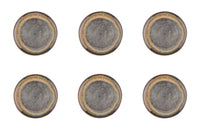 Teller-Set GENESIS Ø20,5cm - 6 tlg. - Basalt