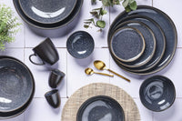 Teller-Set IRIS Ø21,5cm - 6 tlg. - Nachtblau