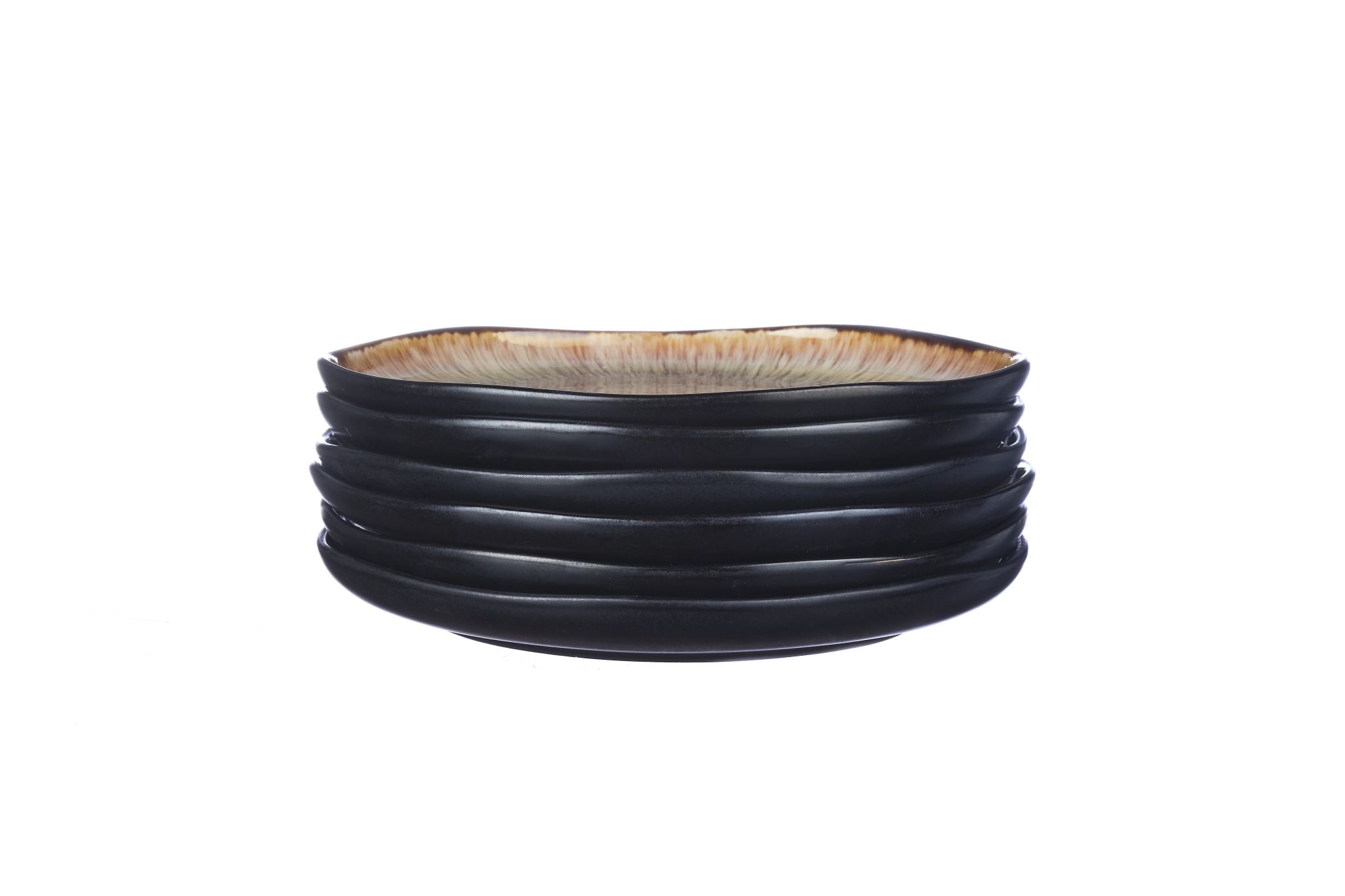 Plate IRIS Ø21,5cm - 6 pieces - Wild brown