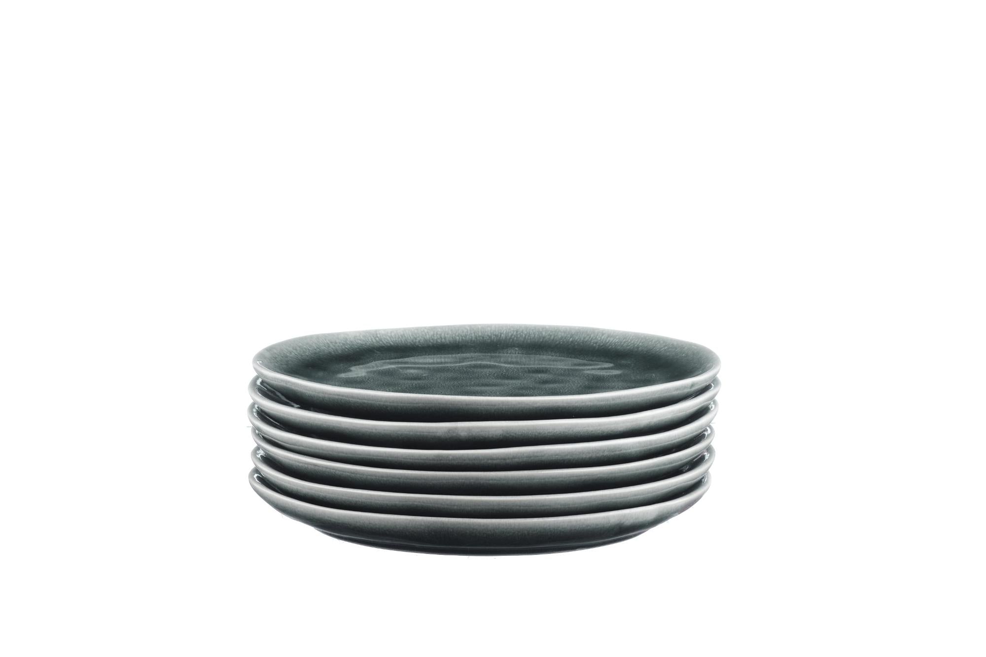 Teller-Set MOON Ø21cm - 6 tlg. - Petrol