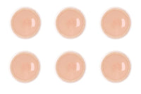 Plate OXYGEN Ø21,5cm - 6 pieces - Powder pink