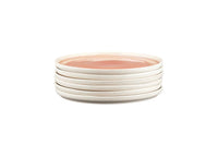 Plate OXYGEN Ø21,5cm - 6 pieces - Powder pink