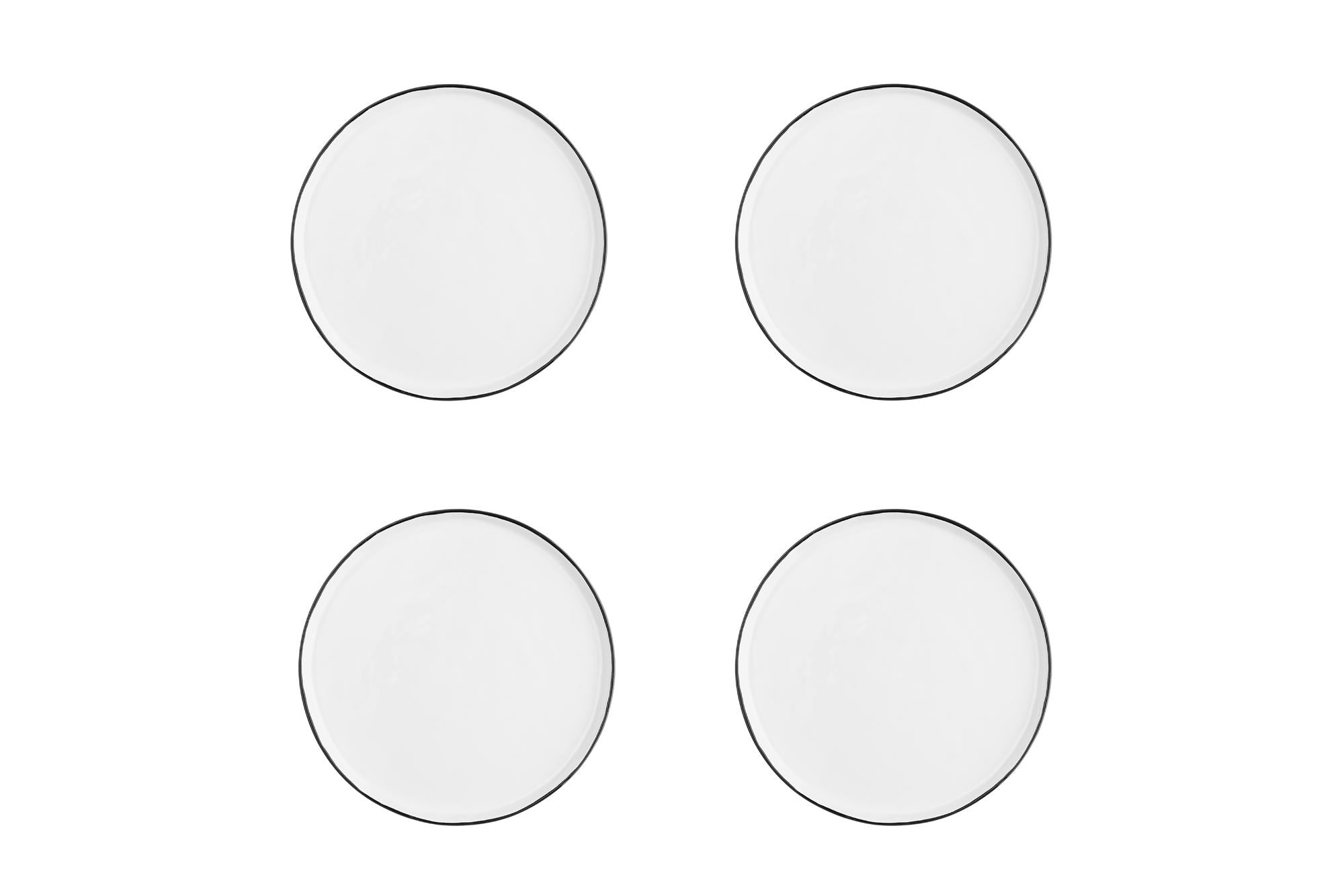 Teller-Set PURE Ø21,5cm - 4 tlg. - Weiss