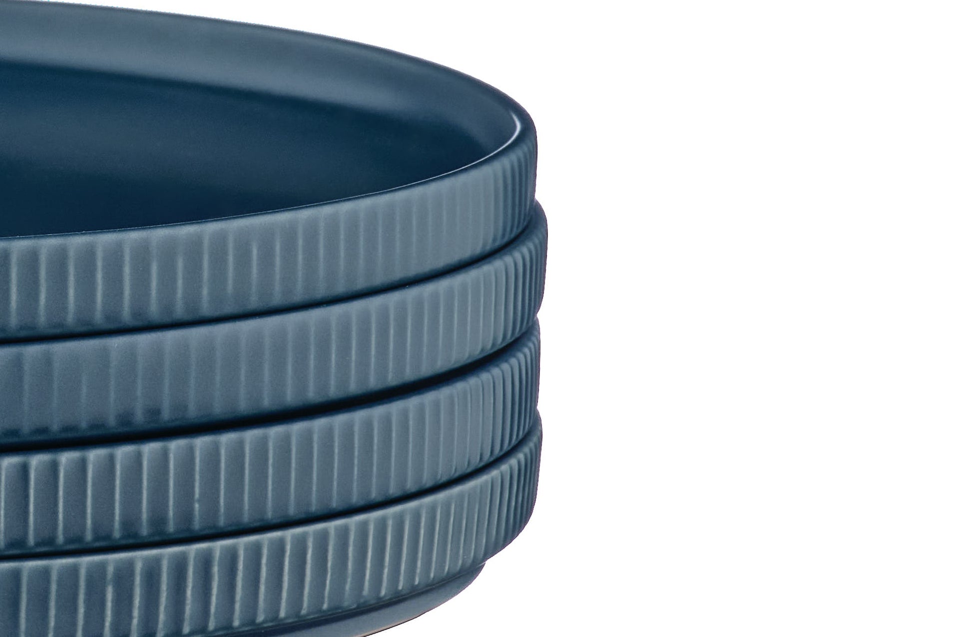 Piatto SCANDI Ø21,5 cm - 4 pezzi - Blu marino