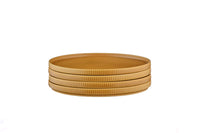 SCANDI plate Ø21.5cm - 4 pieces - Ocher