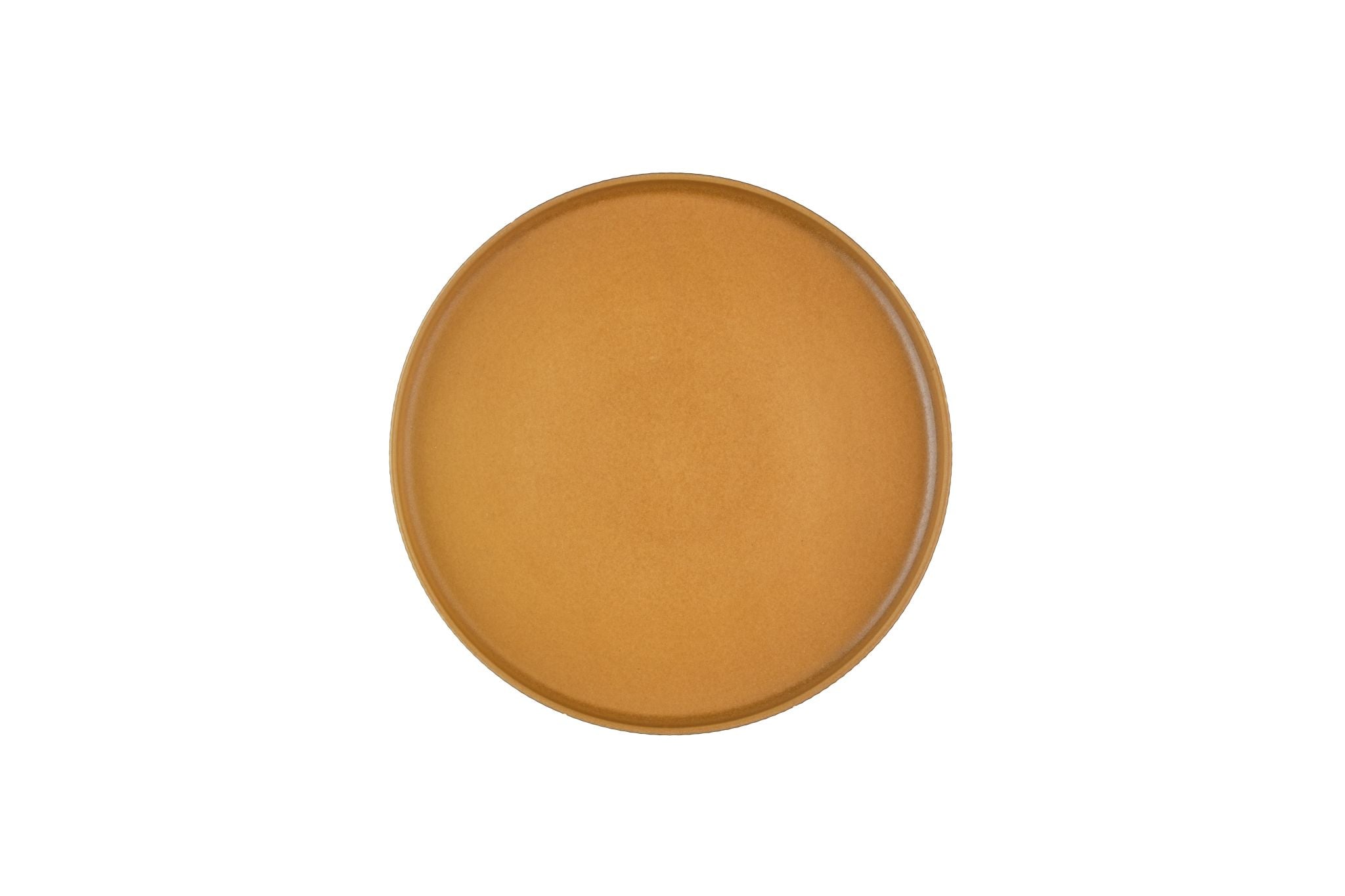 SCANDI plate Ø21.5cm - 4 pieces - Ocher