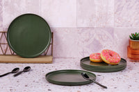 Teller-Set SCANDI Ø21,5cm - 4 tlg. - Oliv