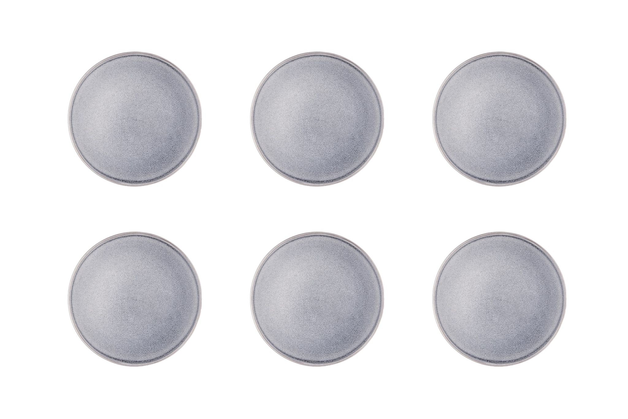 Teller-Set STONE Ø19cm - 6 tlg. - Mondgrau