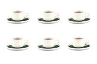 Coffee cup 20cl and saucer OXYGEN - 12 pieces - Verdigris