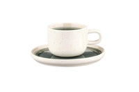 Coffee cup 20cl and saucer OXYGEN - 12 pieces - Verdigris