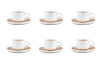 Coffee cup 20cl and saucer Ø15cm OXYGEN - 12 pieces - Powder pink
