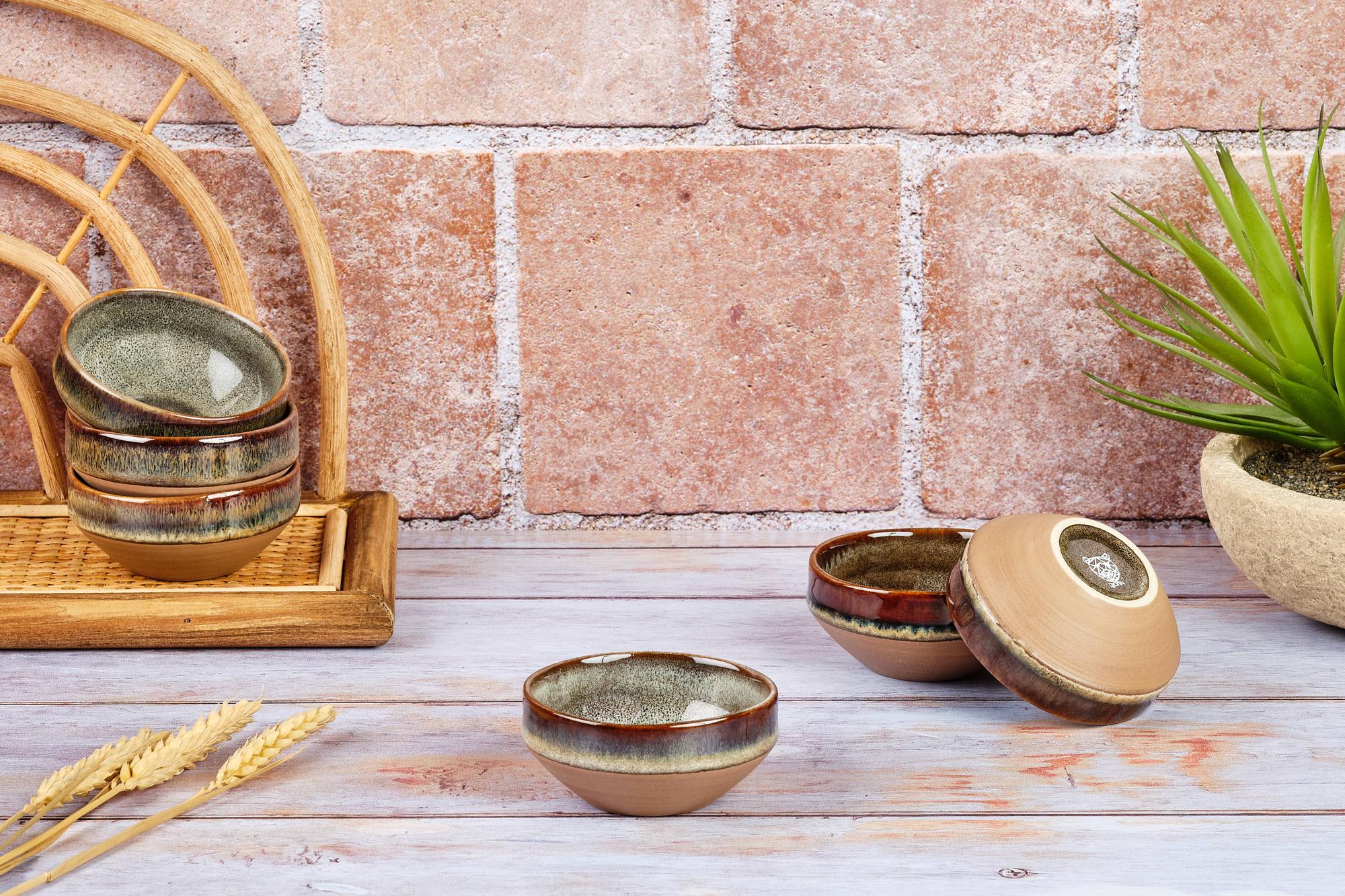 Schalen GENESIS Ø8cm - 6 tlg. - Basalt