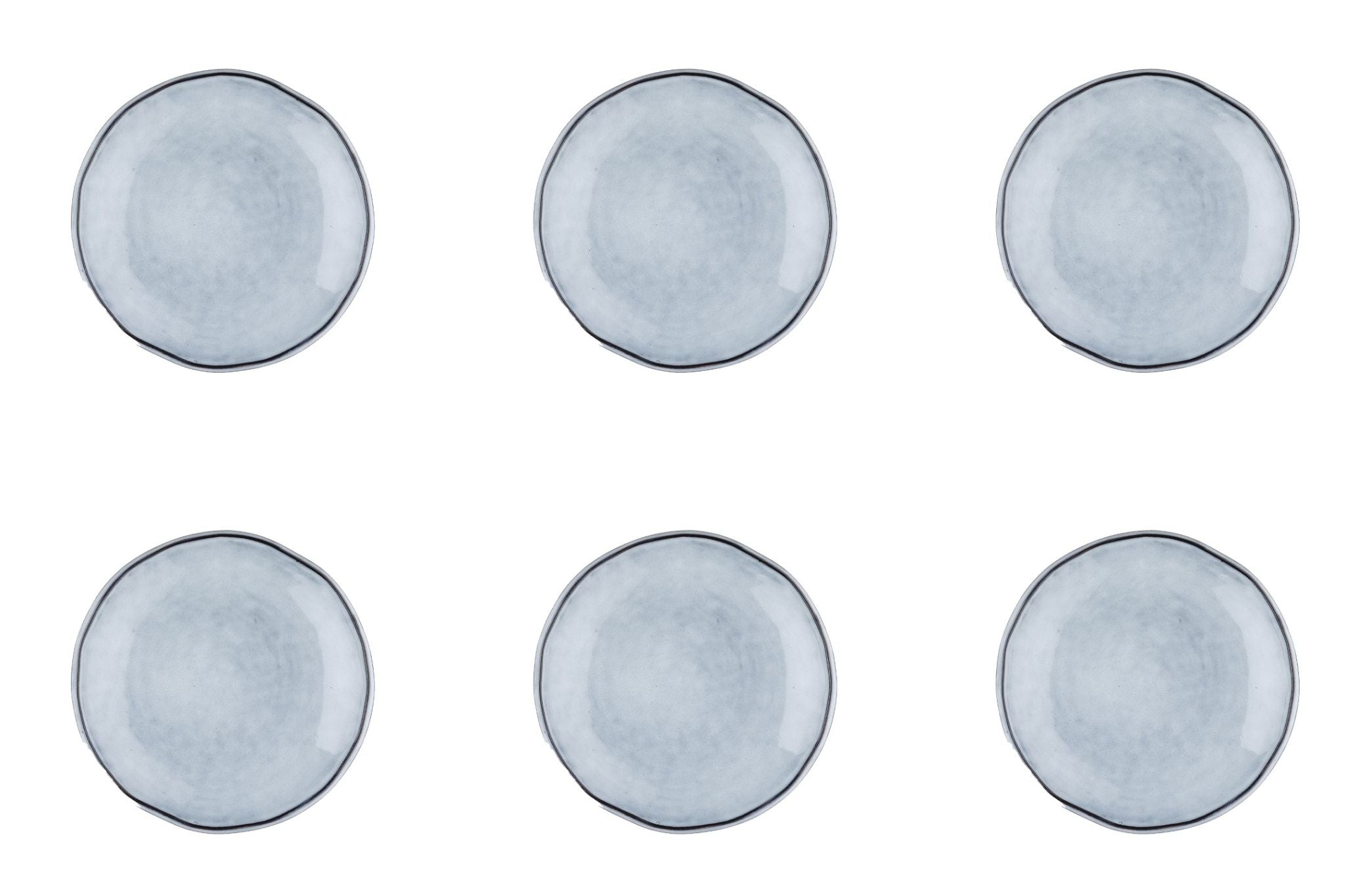 Teller-Set CLOUD Ø16cm - 6 tlg. - Sturmgrau