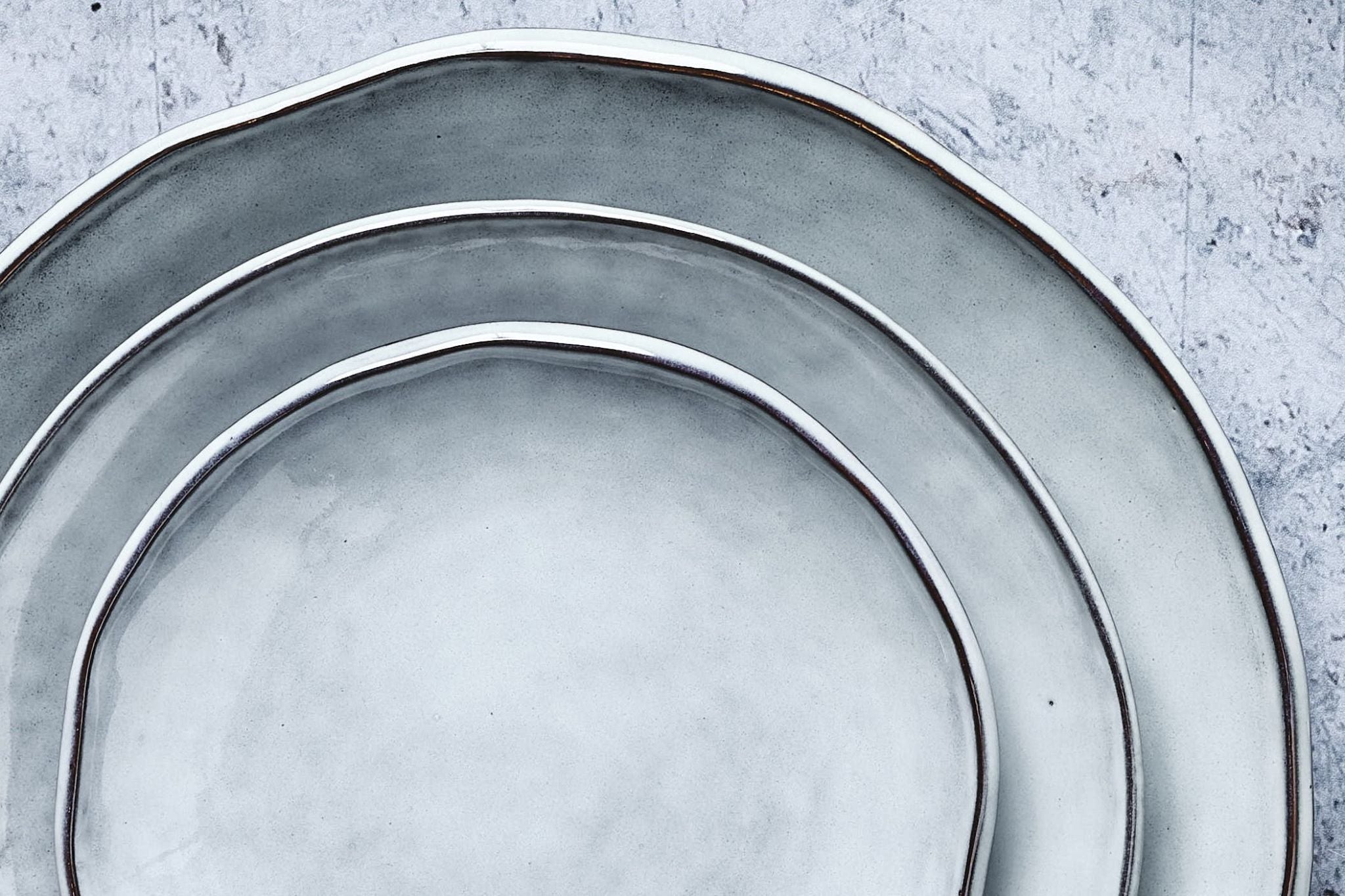 Plate CLOUD Ø16cm - 6 pieces - Storm grey