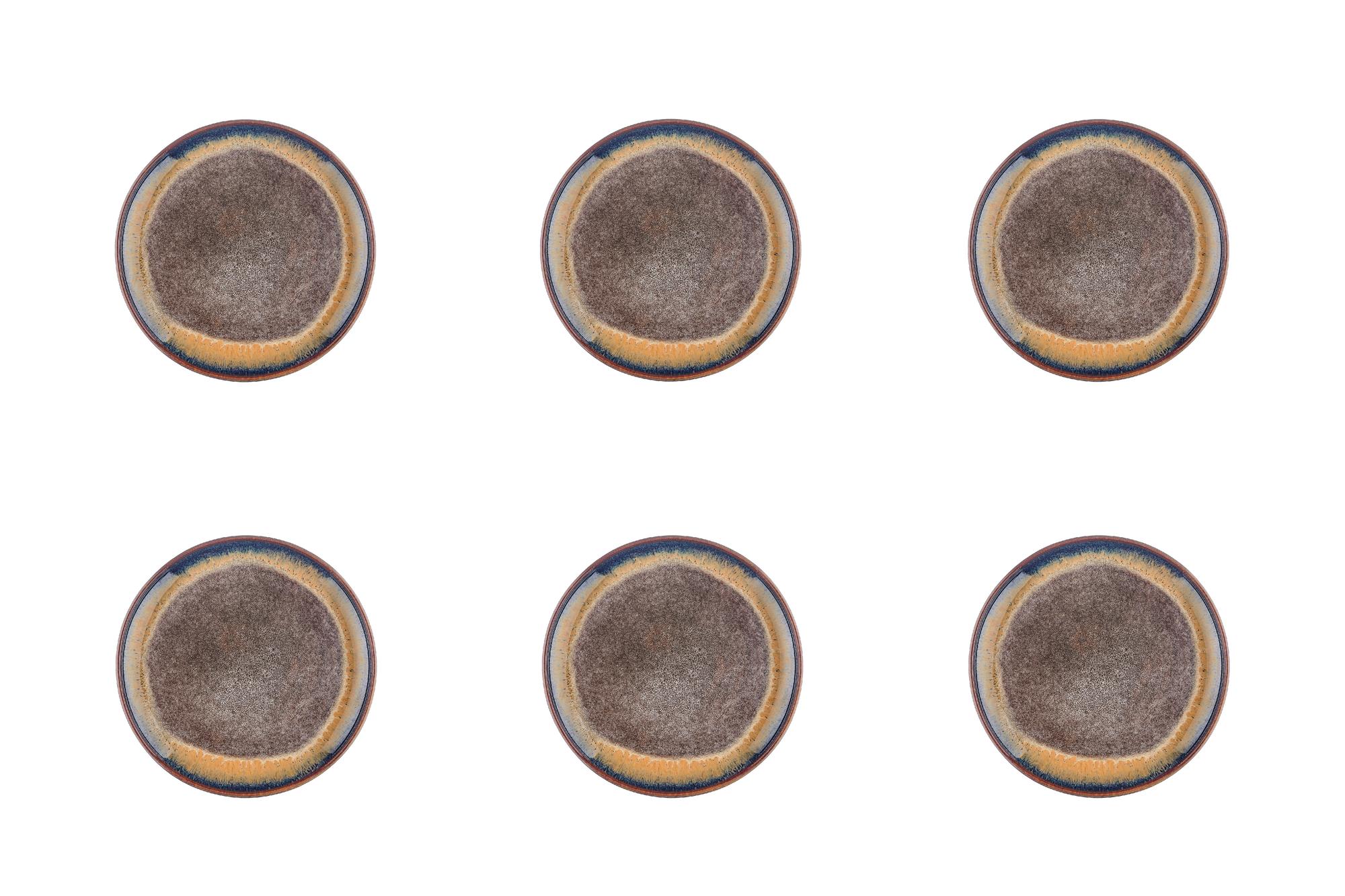 Teller-Set GENESIS Ø16,5cm - 6 tlg. - Basalt