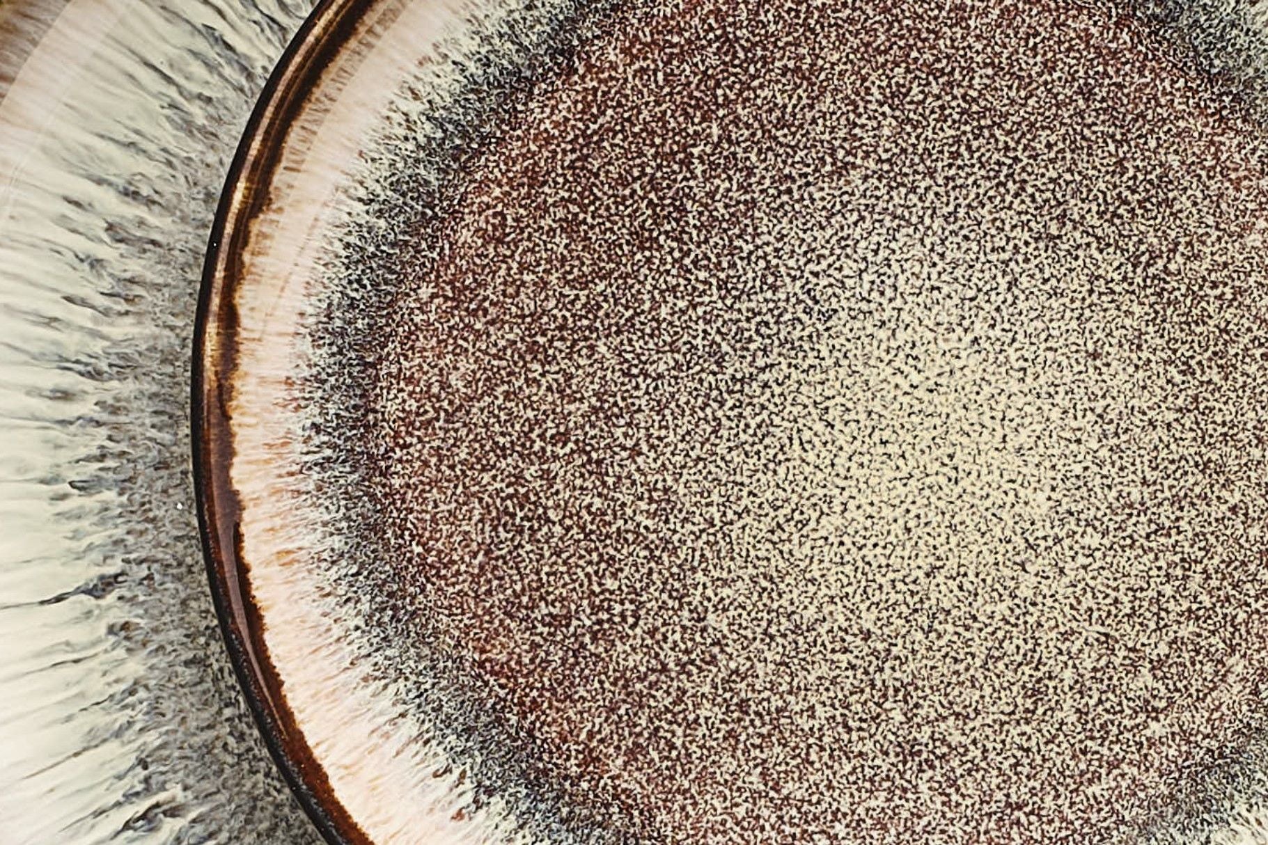 Plate IRIS Ø16cm - 6 pieces - Wild brown