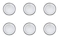 Teller-Set IRIS Ø16cm - 6 tlg. - Elfenbeinweiss