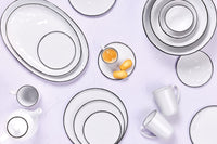 PURE plate Ø16.5cm - 4 pieces - Snow White