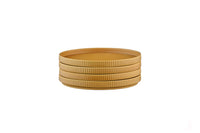 Teller-Set SCANDI Ø16,5cm - 4 tlg. - Ocker