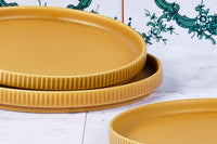 Teller-Set SCANDI Ø16,5cm - 4 tlg. - Ocker