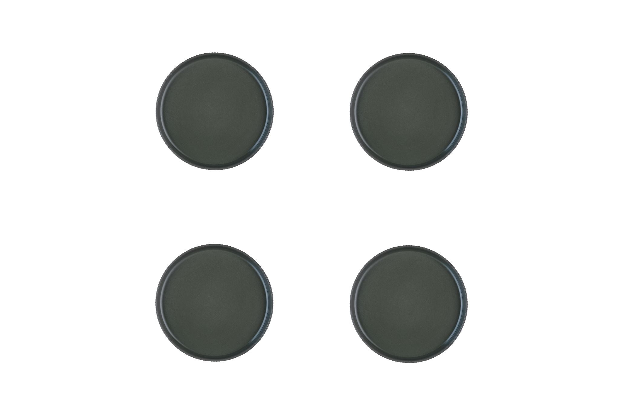 Teller-Set SCANDI Ø16,5cm - 4 tlg. - Oliv