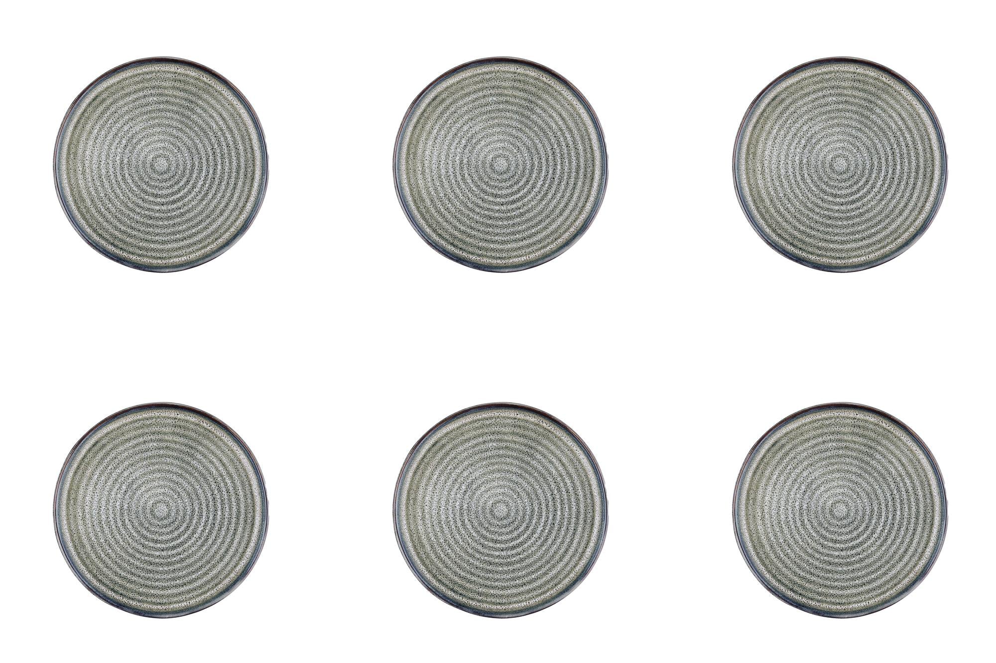 Teller-Set ZEN Ø17cm - 6 tlg. - Natur