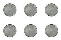 Piatto ZEN Ø17cm - 6 pezzi - Naturale