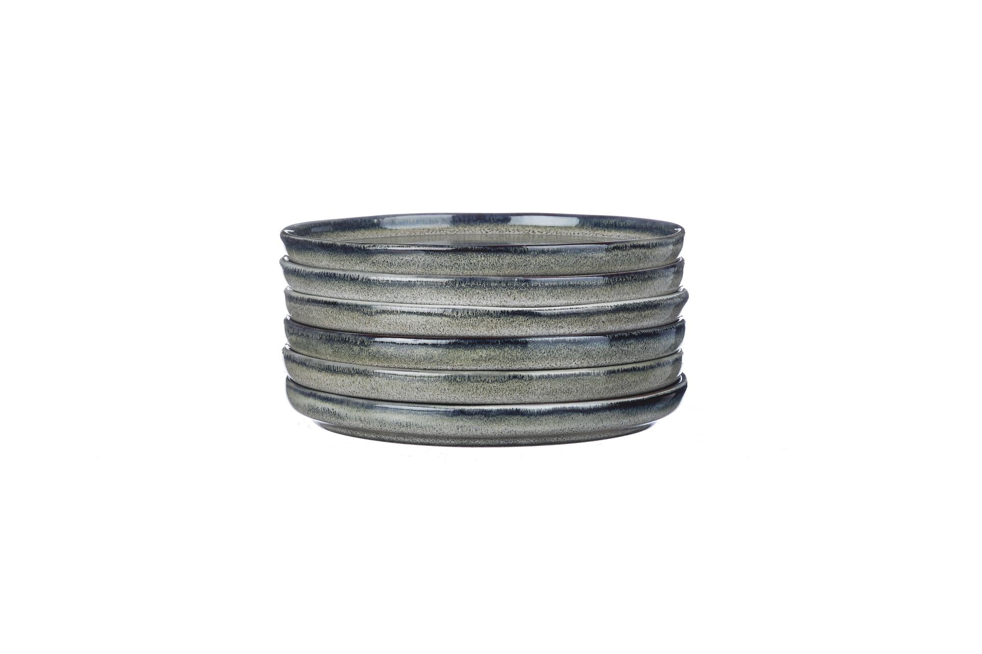 Teller-Set ZEN Ø17cm - 6 tlg. - Natur