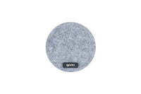 Round coaster - 6 pieces - Gray recycled felt