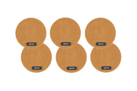 Untersetzer "rund" - recycelter Filz - 6 tlg. - Camel