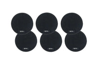 Round coaster - 6 pieces - Black recycled felt