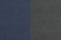 Wendbare Untersetzer "rund" - recyceltes Leder - 6 tlg. - Blau/Grau