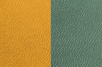 Wendbare Untersetzer "rund" - recyceltes Leder - 6 tlg. - Gelb/Grün