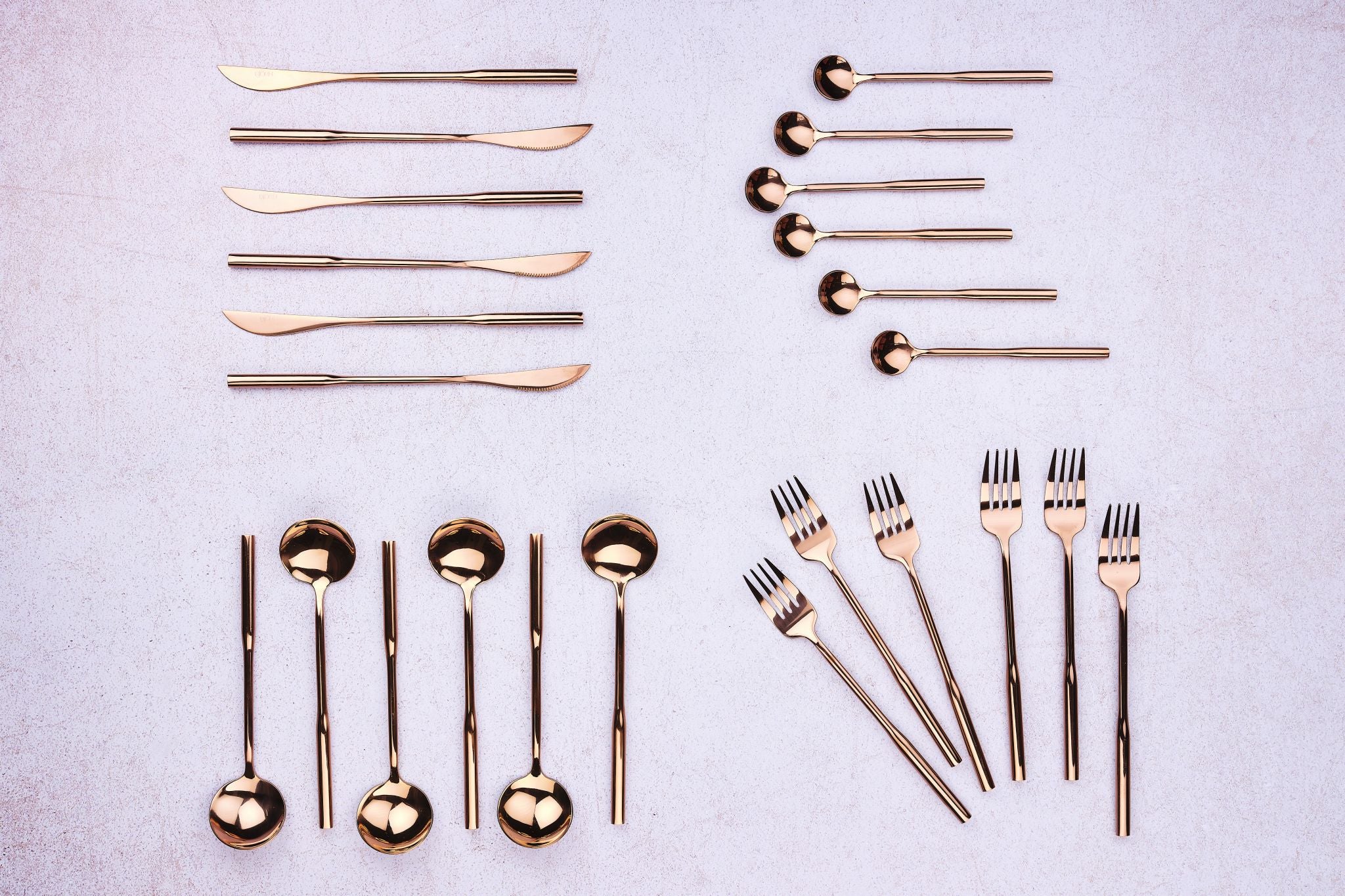 Besteck-Set ABEL - 24 tlg. - Kupfer